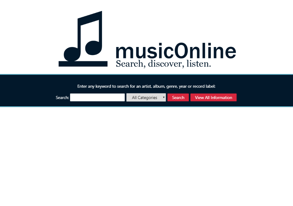 musicOnline Website
