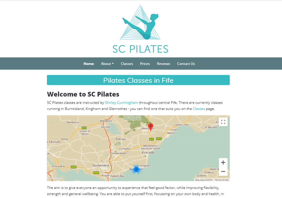 SC Pilates Website